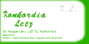 konkordia letz business card